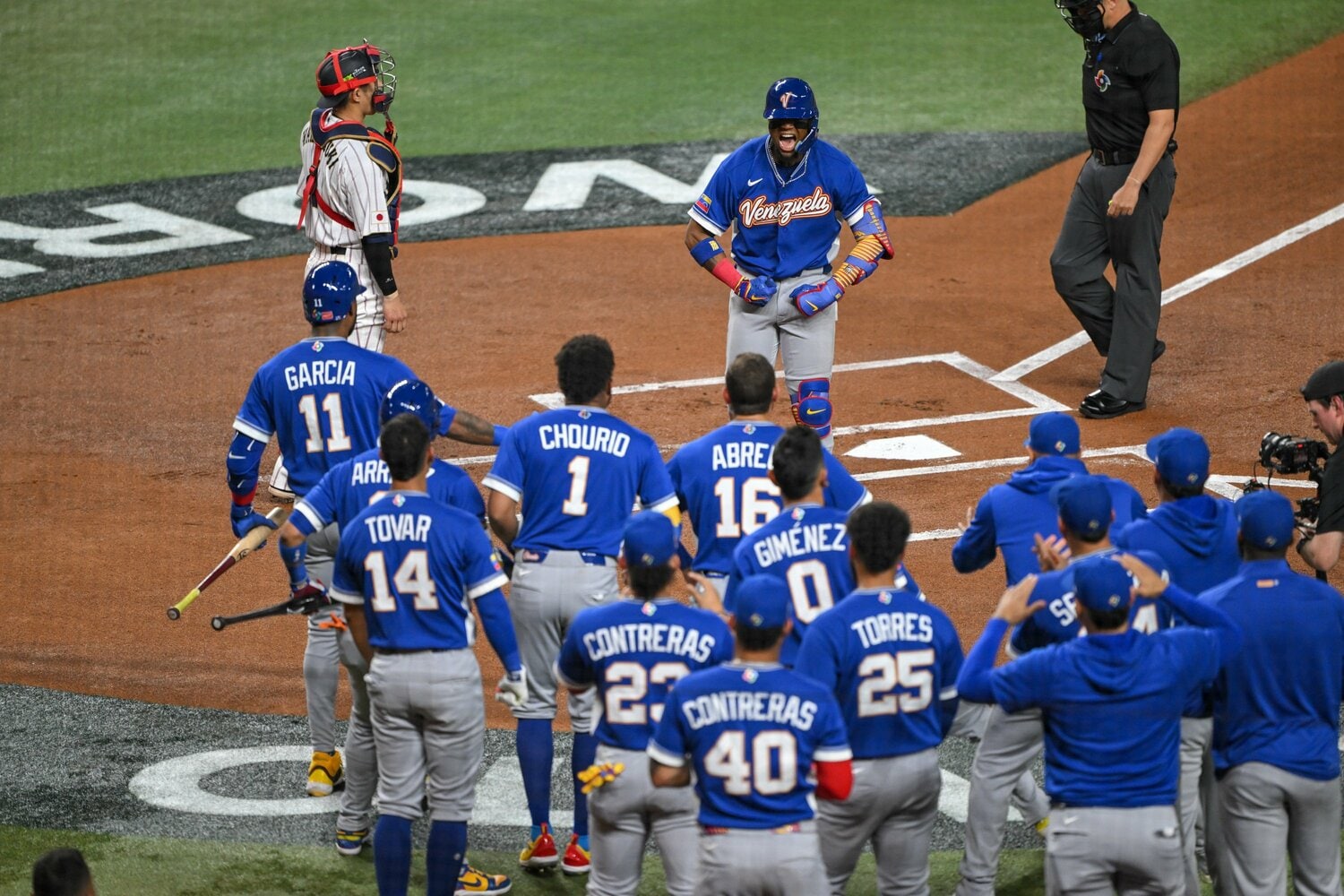 一発だけでなく、緻密に一体感のある野球を見せたベネズエラ代表　©Nanae Suzuki