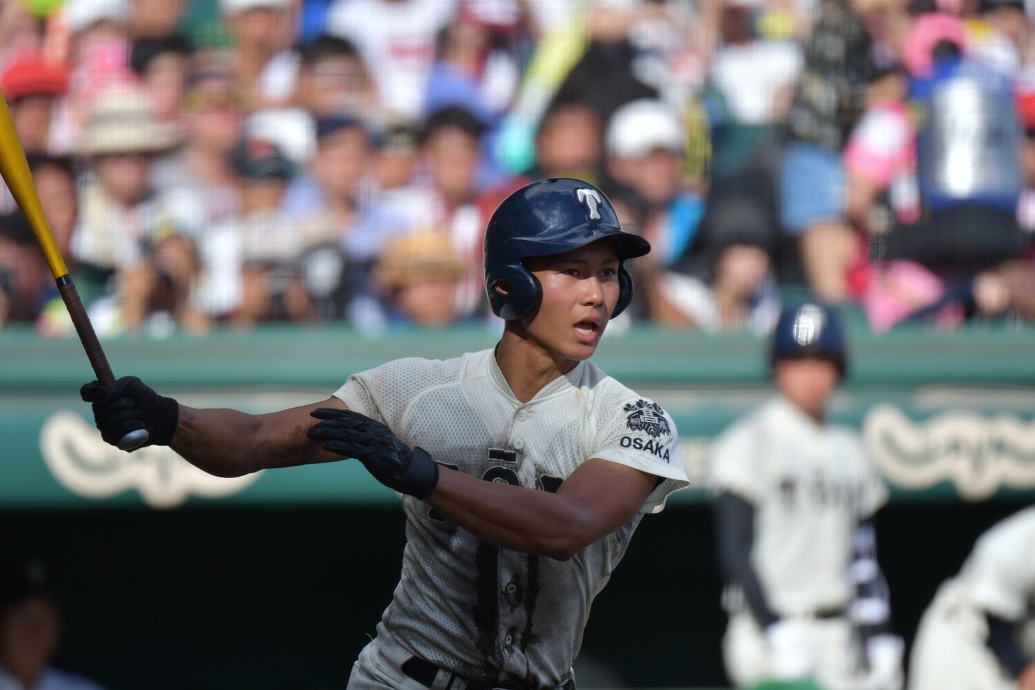 2018年夏の甲子園で大活躍した大阪桐蔭・藤原　©︎Hideki Sugiyama