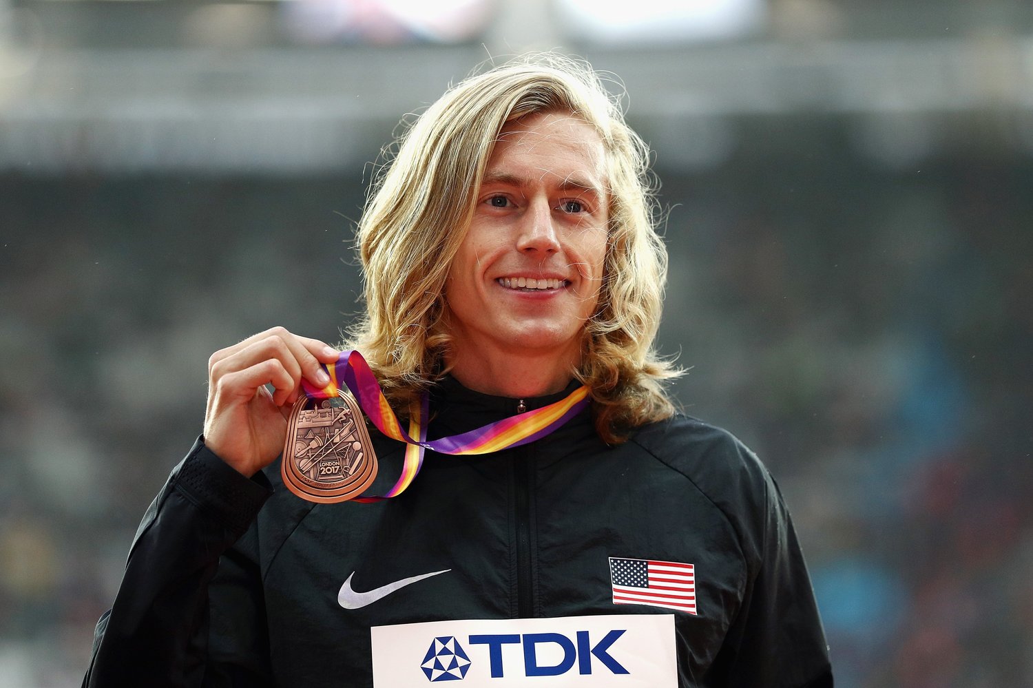 リオ五輪銀メダリストのエヴァン・ジャガー(2017年撮影) ©Getty Images