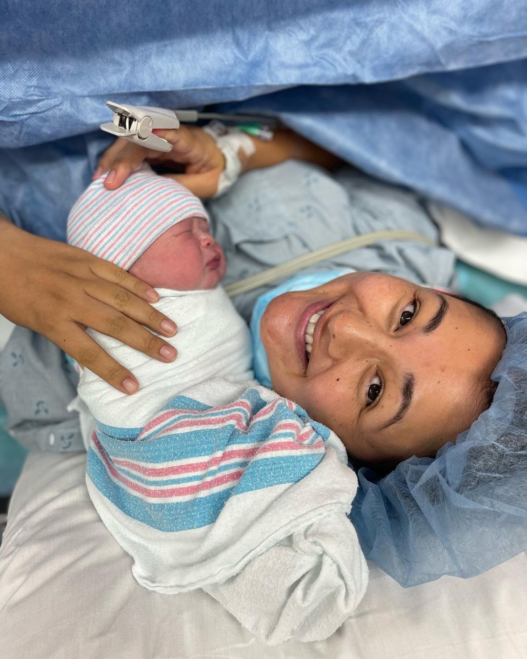 ハワイでの出産の様子 ©本人提供