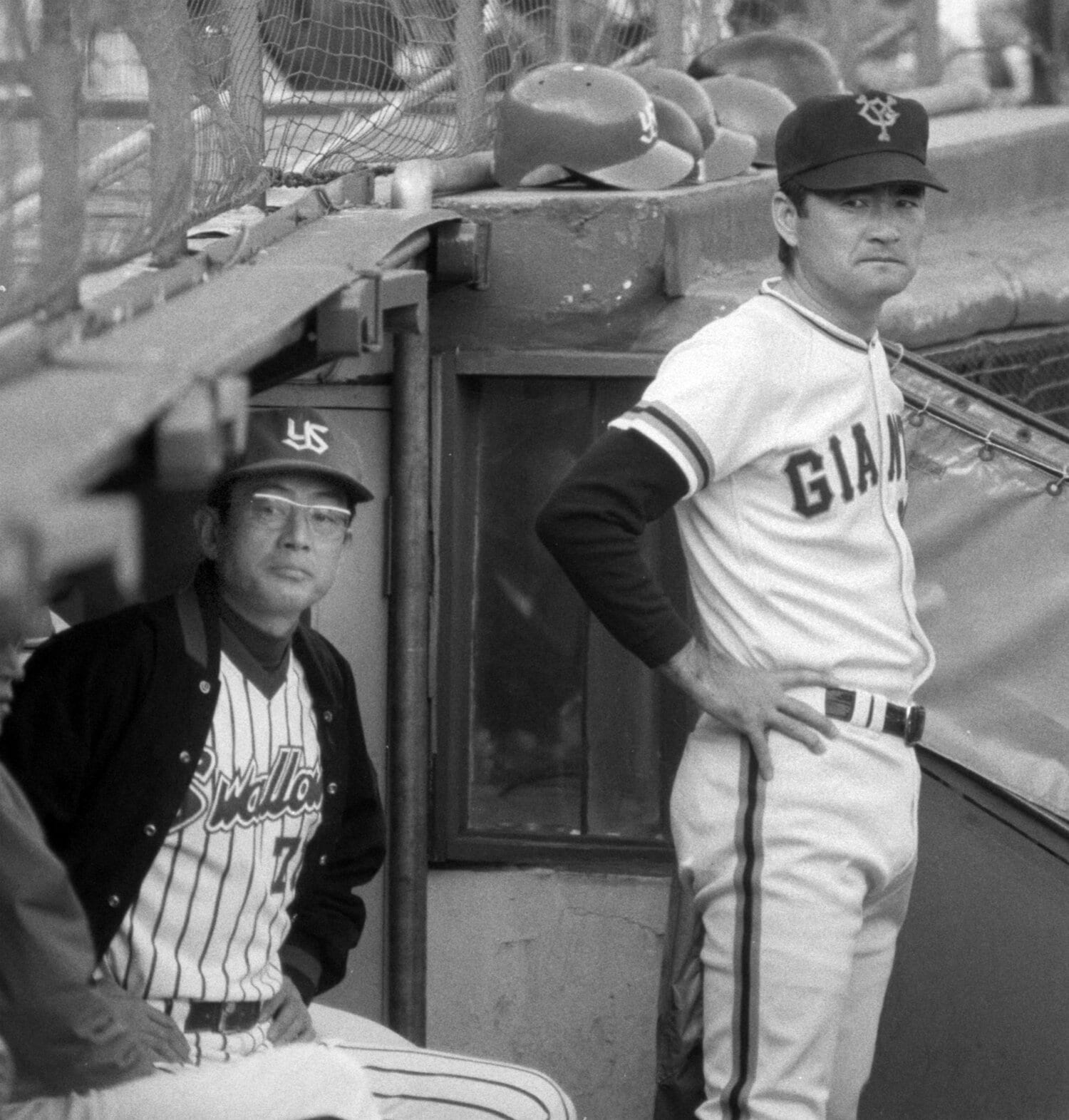 1978年、日米野球で監督を務める広岡達朗とコーチの長嶋茂雄　©KYODO