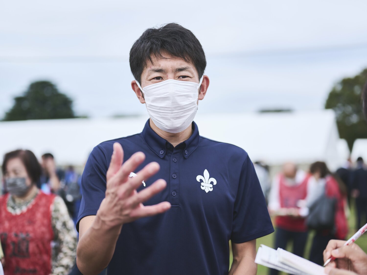 監督時代の上野。低迷していた大学を箱根駅伝に導いたコーチングは注目を集めていた　©Yuki Suenaga