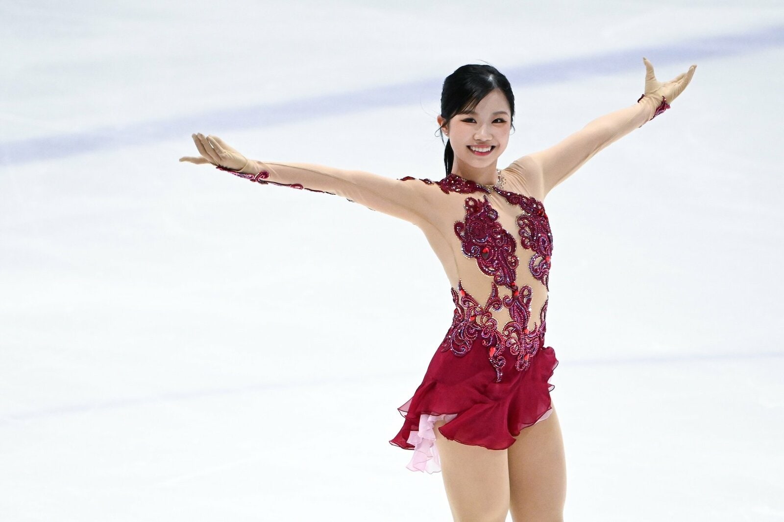 中井亜美はSPで高得点を叩き出した ©️Asami Enomoto