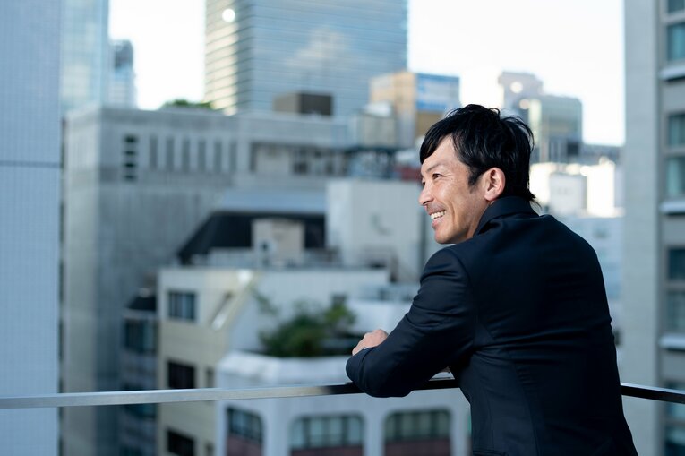 松田宣浩のインタビュー「後」カット　©Miki Fukano