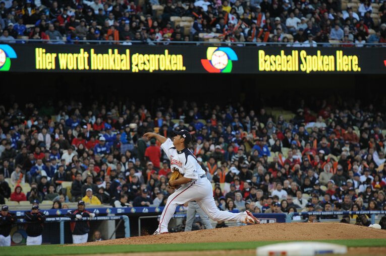 第2回WBCで投げる松坂 ©Naoya Sanuki