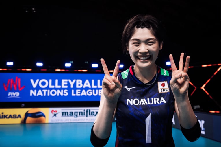 VNLベルギー戦　©︎FIVB