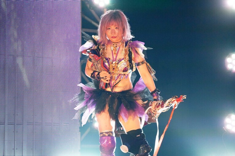 中野たむの試合には悲壮感がある　©Essei Hara