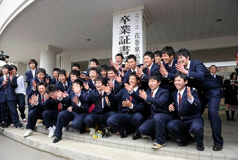 2010年3月花巻東高校卒業式 ／ photograph by Asami Enomoto