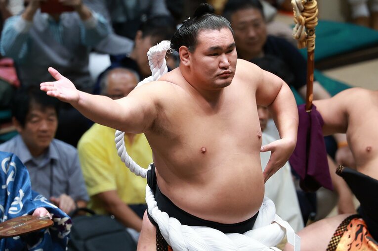 横綱・豊昇龍。9月場所は両横綱による優勝決定戦で敗れ、優勝を逃した ／ photograph by JIJI PRESS