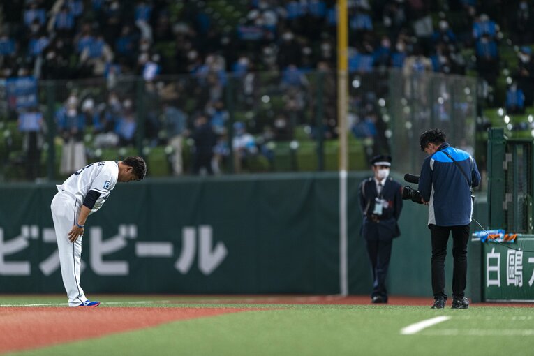 2021年12月の引退セレモニー　©Takuya Sugiyama