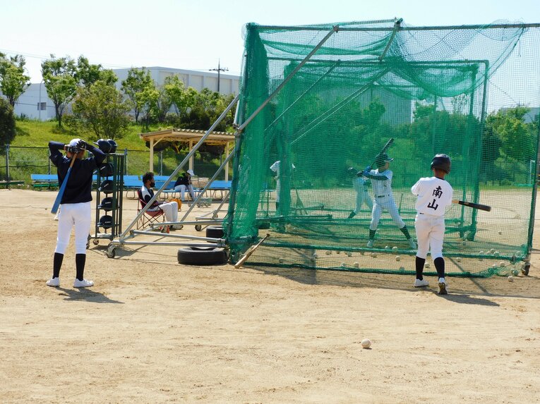 貝塚ヤングの練習風景（5月撮影）©Haruka Sato