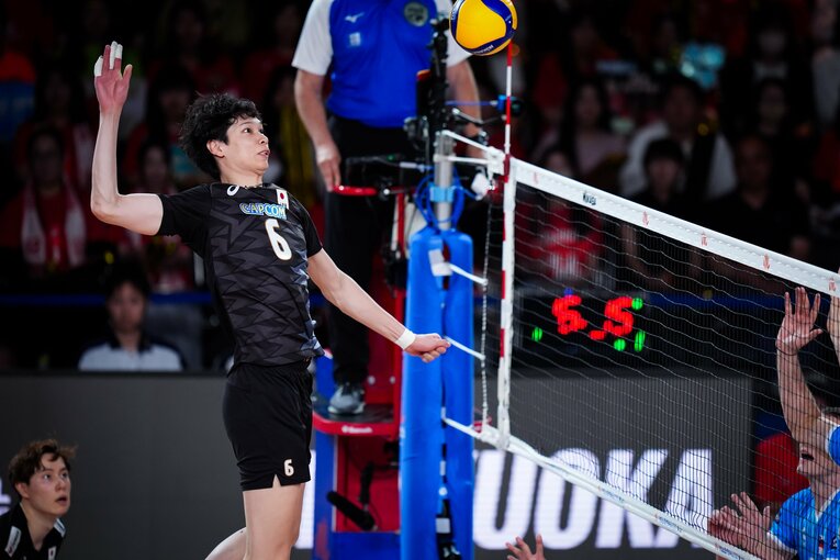 山内晶大（VNLスロベニア戦）©︎Volleyball World