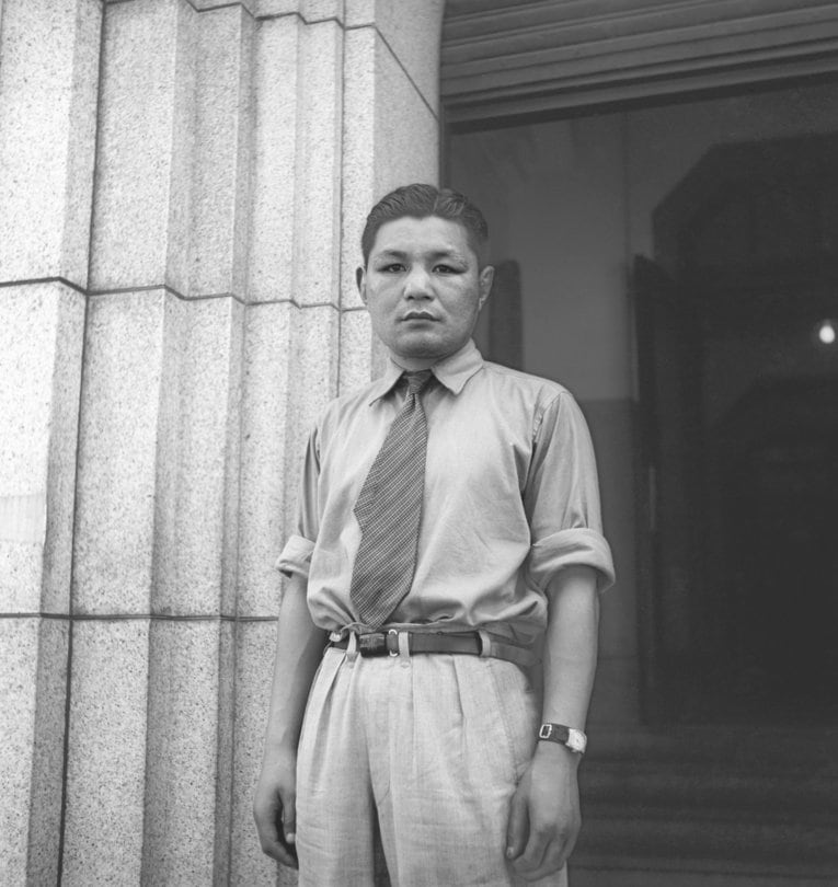 こちらは戦後1946年に撮影されたピストン堀口の写真　©KYODO