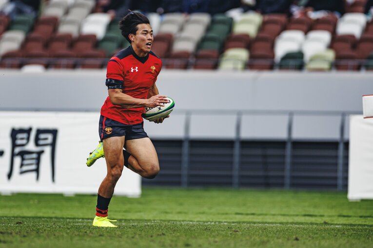 今年の大学ラグビー選手権準決勝の天理戦に勝利した帝京大。審判の微妙な判定などもあったが、揺るがず　©Kiichi Matsumoto