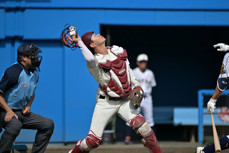 大学ジャパンでもキャプテンを務めた印出太一捕手。まさかのドラフト指名漏れとなった　©Hideki Sugiyama