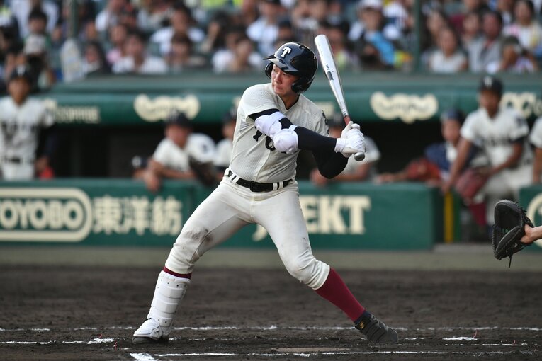 大阪桐蔭・福井章吾 （2017年夏の甲子園3回戦・対仙台育英） ©︎Hideki Sugiyama