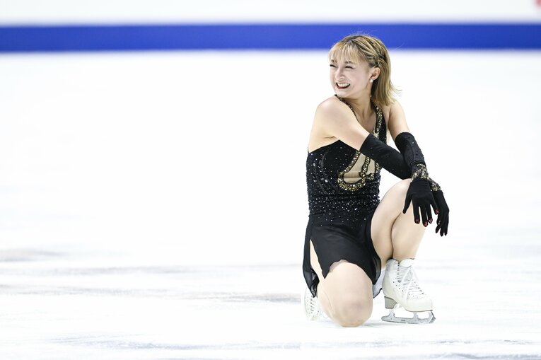 全日本選手権で4連覇を達成した坂本花織　©Asami Enomoto