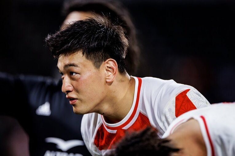 練習後は居残り、キックを積み重ねてきたSO李承信。W杯で出番はやってくるか ／ photograph by Kiichi Matsumoto