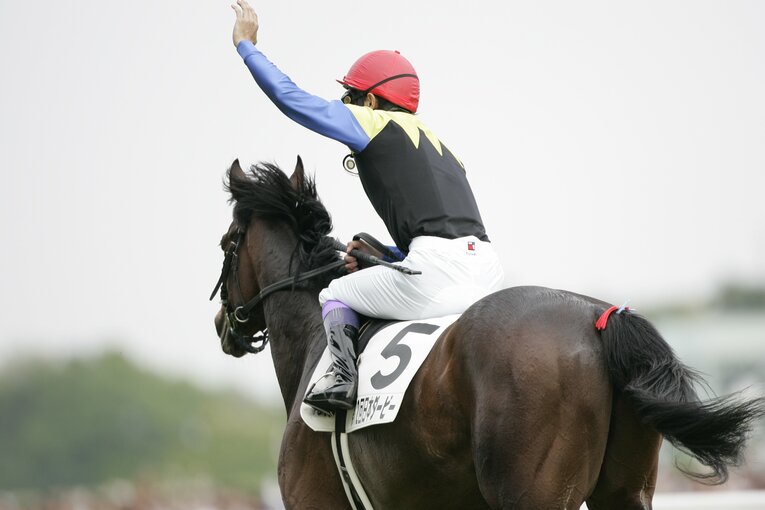 第72回（1995年）日本ダービーを制したディープインパクトと武豊　©︎Tomohiko Hayashi