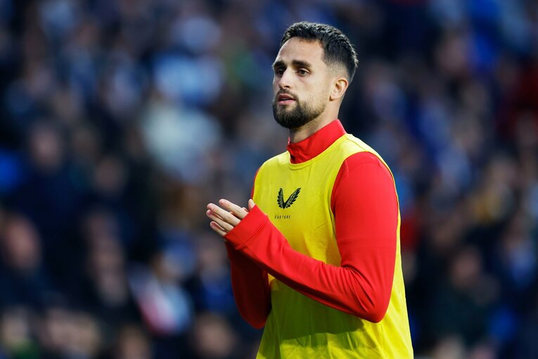 元ソシエダのヤヌザイがアップに出ると歓声が送られた　©Daisuke Nakashima