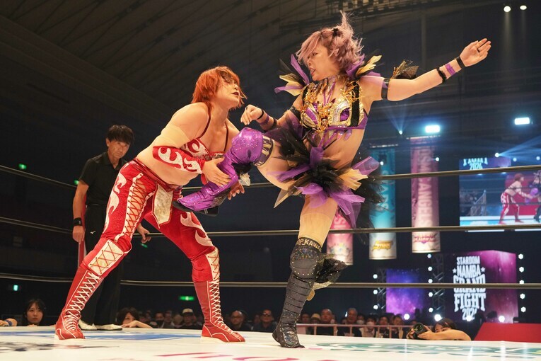 中野たむvs.舞華　©Essei Hara