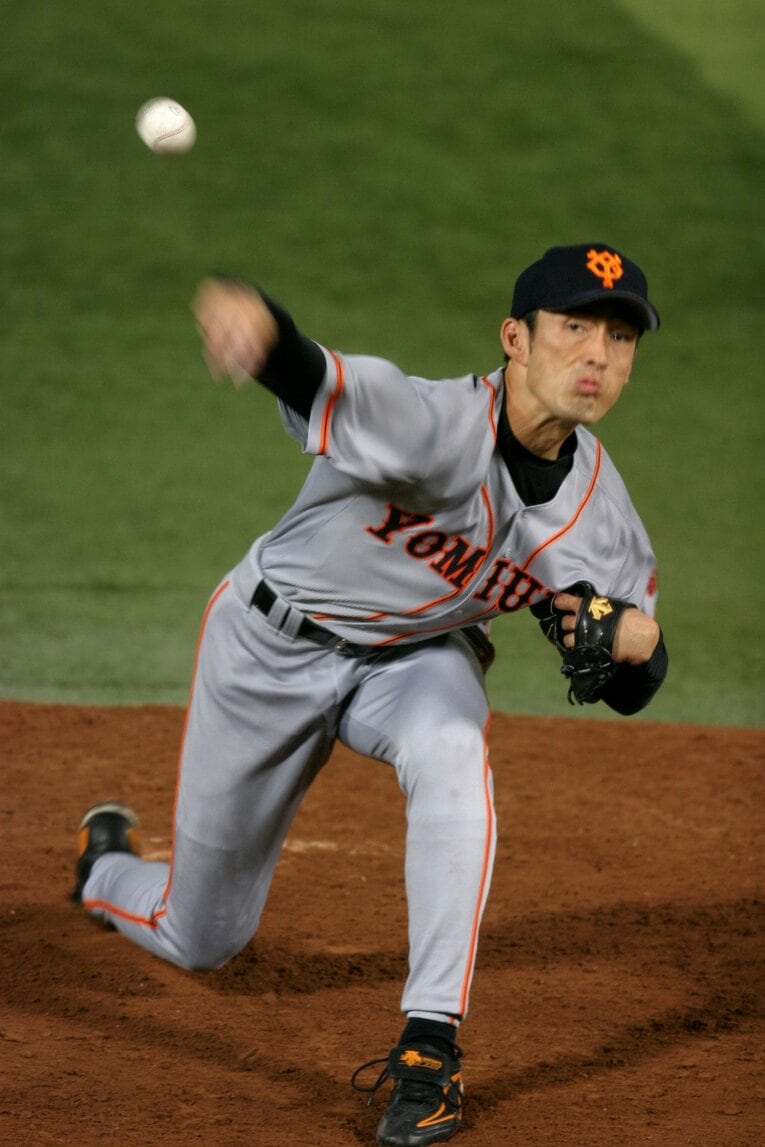 巨人時代の木佐貫　©BUNGEISHUNJU