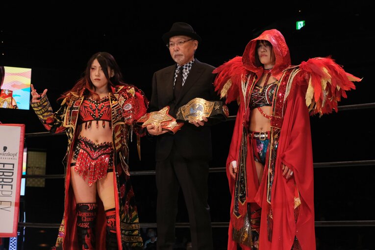 朱里vs林下詩美（2021年12月29日スターダム両国大会）　©Norihiro Hashimoto