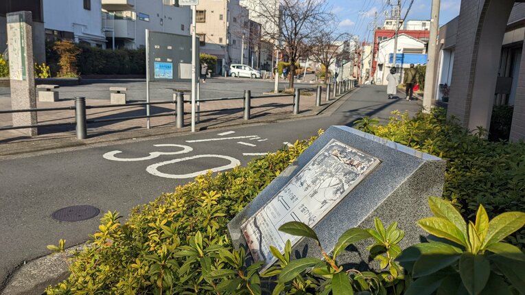 現在の新太田町駅付近
