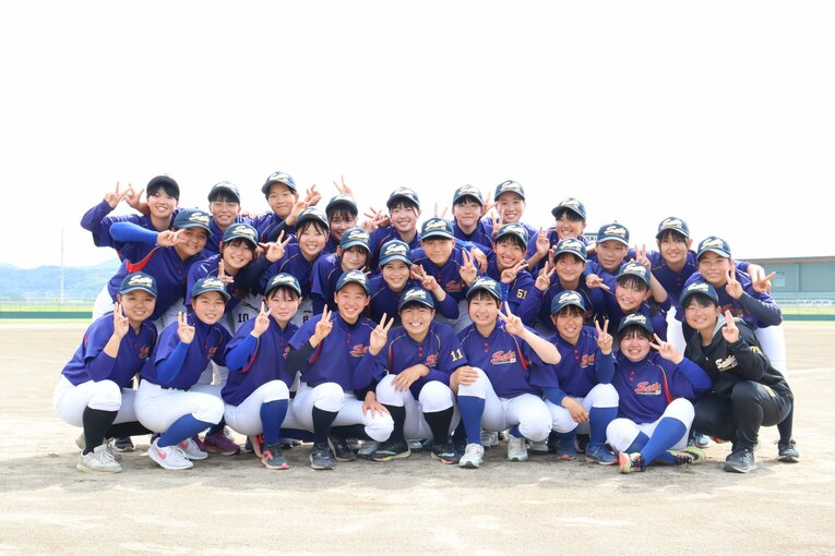 4月に創部した聖光学院女子野球部　©Genki Taguchi