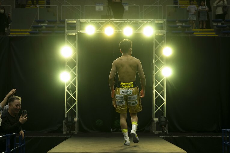 波乱万丈のリング生活に別れを告げた木村　©Tadashi Hosoda