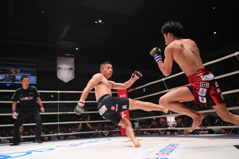 vs堀口恭司（1R・KO勝利、2019年8月18日）　©RIZIN