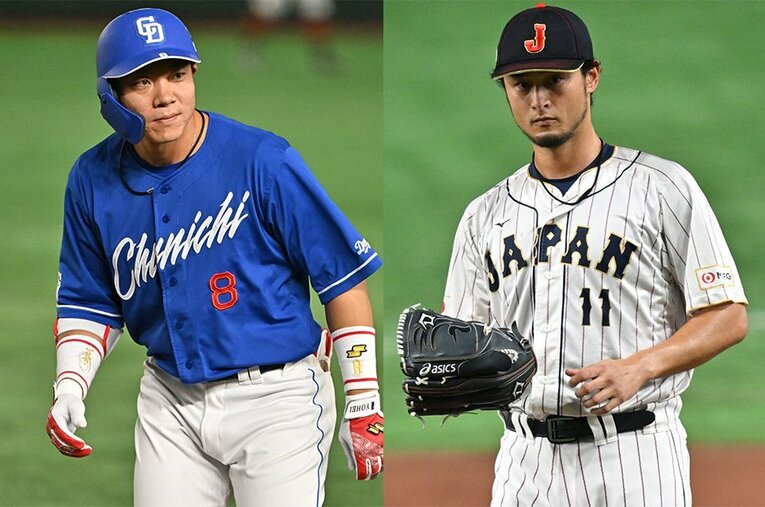 名球会入り条件を満たす成績に近づいている大島洋平とダルビッシュ有。彼ら以外の“候補者”は？ ／ photograph by Hideki Sugiyama・Naoya Sanuki