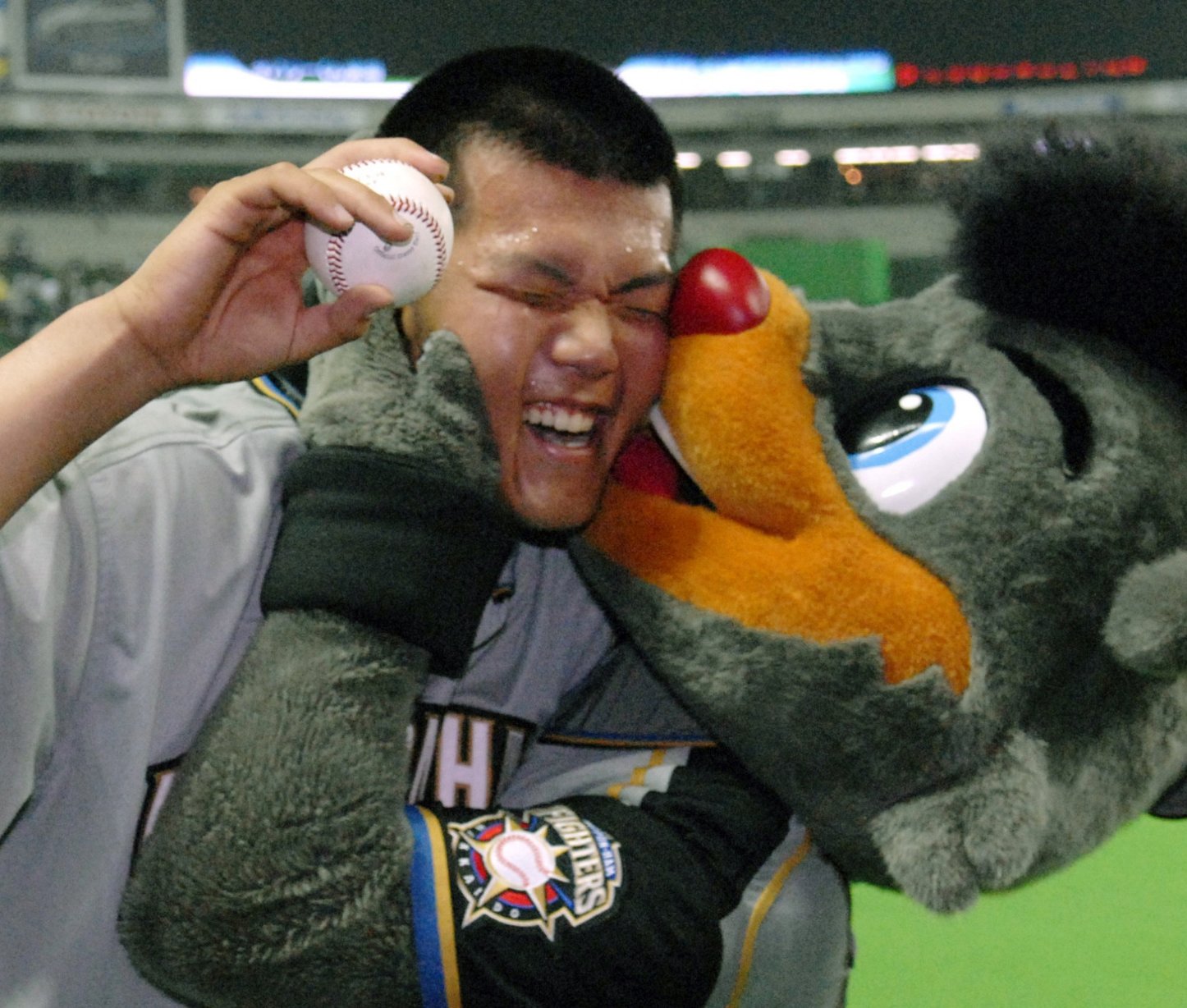 プロ初勝利を飾った際の木下　©Kyodo News