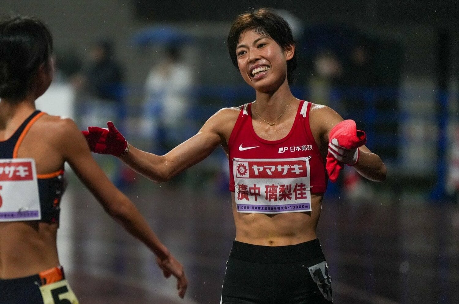 日本選手権1万ｍで2年ぶり優勝を果たした廣中。故障による長期離脱から見事に復活を果たした　©Satoshi Wada