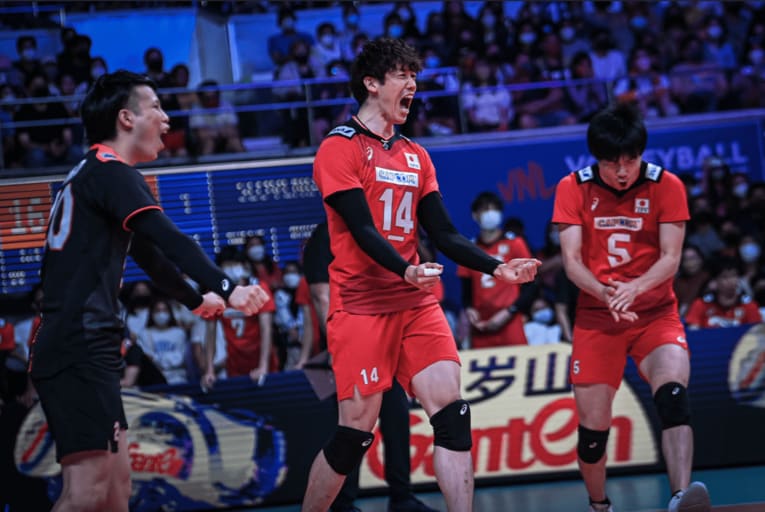 ネーションズリーグ・スロベニア戦　©︎FIVB
