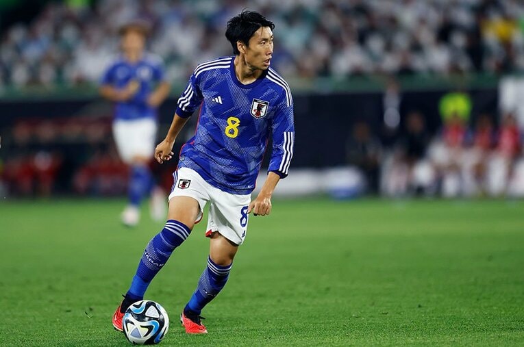 世界に衝撃を与えた、日本が4－1でドイツを破った一戦。試合後、鎌田大地の口から語られたのは… ／ photograph by Daisuke Nakashima