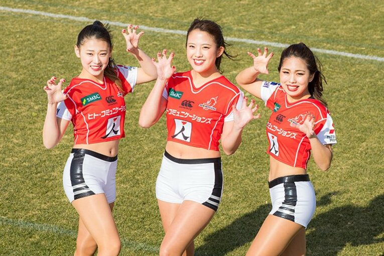 サンウルブズ公式ガイドを彩るチアリーダー撮影現場の裏側。(2)