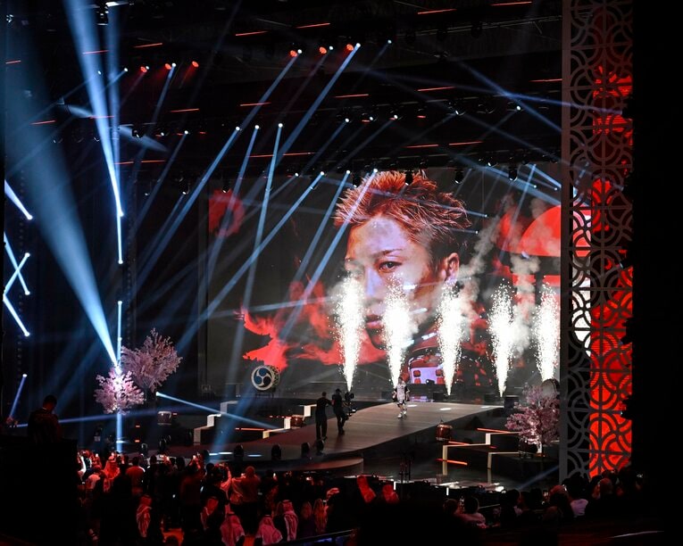 井上尚弥の入場シーン　©Hiroaki Finito Yamaguchi