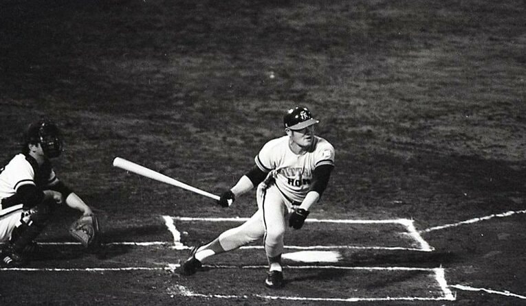 73年、日拓時代の張本　©JIJI PRESS