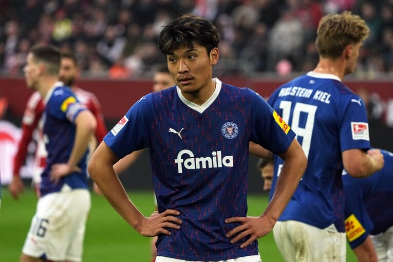 2023年、ドイツ2部キールに移籍。厳しい環境で苦闘した　©Getty Images