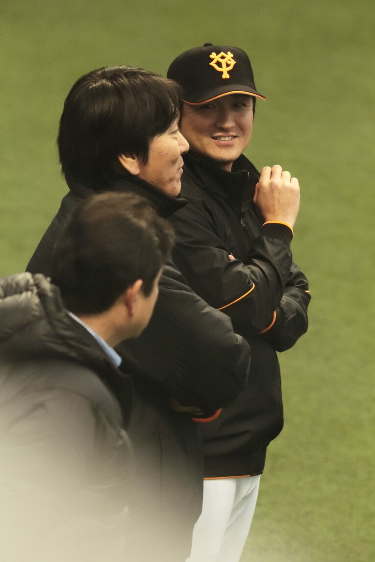 松井秀喜と高橋由伸 ©Sports Graphic Number