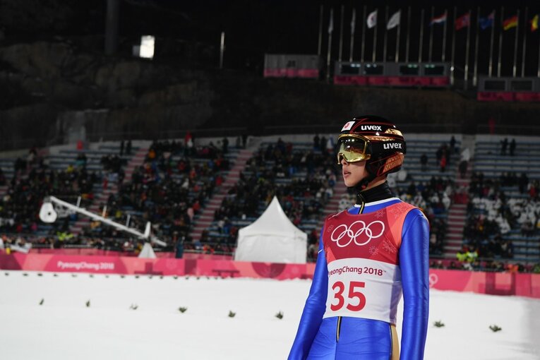 平昌五輪時の小林　©JMPA