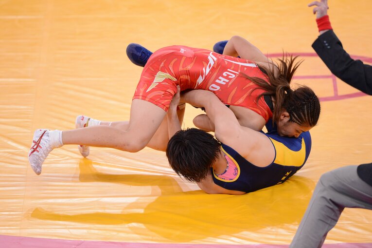 2012年ロンドン五輪での伊調馨　©JMPA