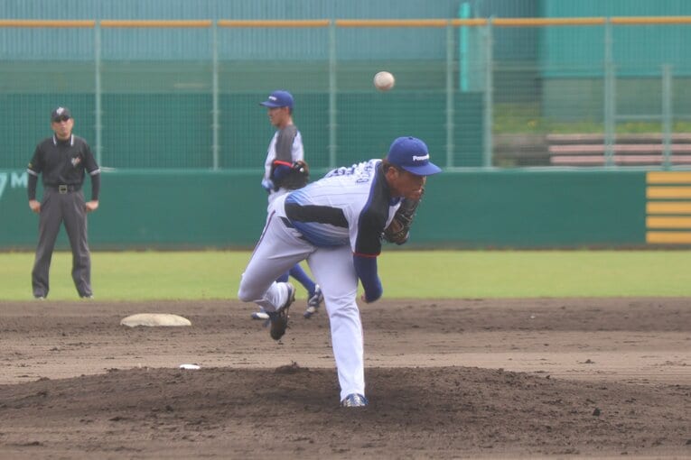 パナソニック所属4年目のドラフト候補・定本拓真　©Fumi Sawai