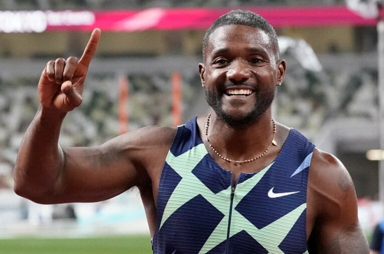 東京五輪で史上最年長金メダルを目指していた39歳のガトリン。6月の全米選手権決勝で敗れ、4度目の五輪出場は叶わず、現在は自身の進退に揺れている ／ photograph by Getty Images