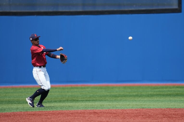 東京五輪メンバーだった菊池涼介（広島）　©JMPA
