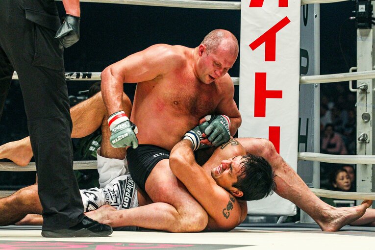 ヒョードルも参戦し、貫禄の勝利を飾った　©RIZIN FF Susumu Nagao