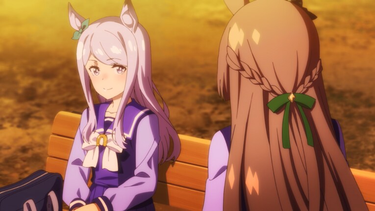 サトノダイヤモンドを諭したメジロマックイーン　©2023 アニメ「ウマ娘 プリティーダービー Season 3」製作委員会