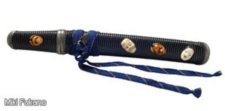 第33代木村庄之助が用いた脇差。「差し違えをしたときには切腹する」という覚悟を象徴する一品。スポーツ用具では、ない 