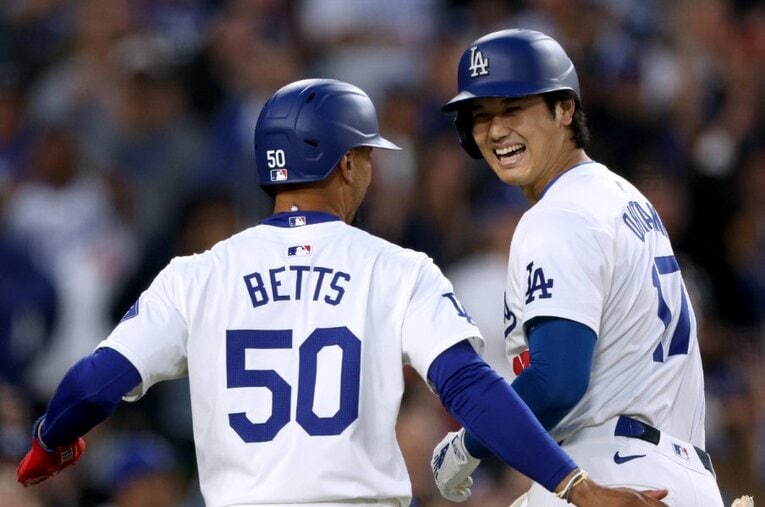 高いレベルのプレーでドジャース打撃陣を牽引した大谷とベッツ ／ photograph by Getty Images